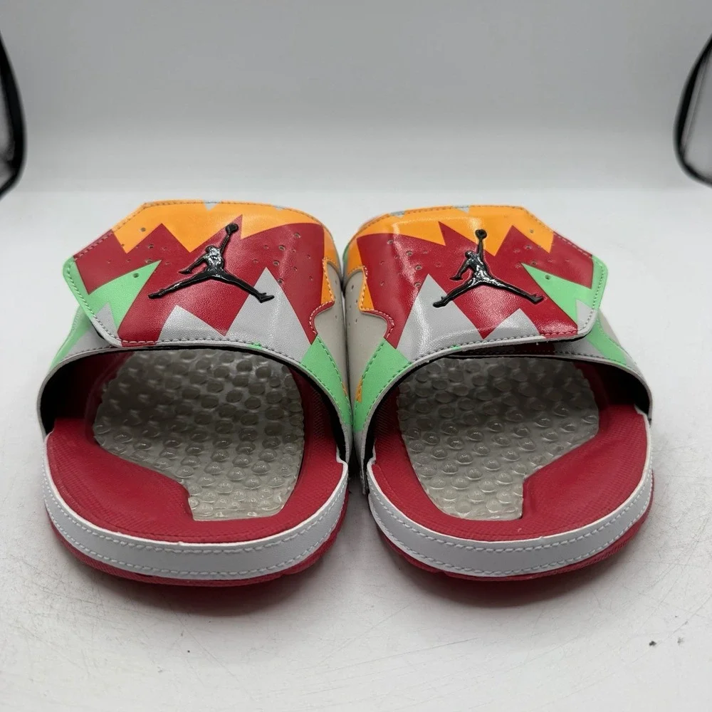 Air Jordan Hydro VII Sweater 7 Retro HARE Slides Mens Sz 13 Sandals 705467-105